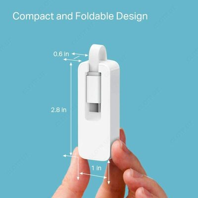 Gigabit chekilgan tarmoq adapteri TP-Link UE300C RJ45 USB C 3.0 Chakana savdo